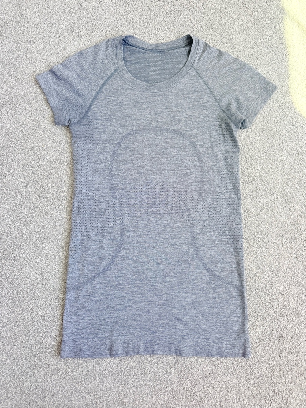 Lululemon Swiftly Tech short sleeve hip length- heather grey